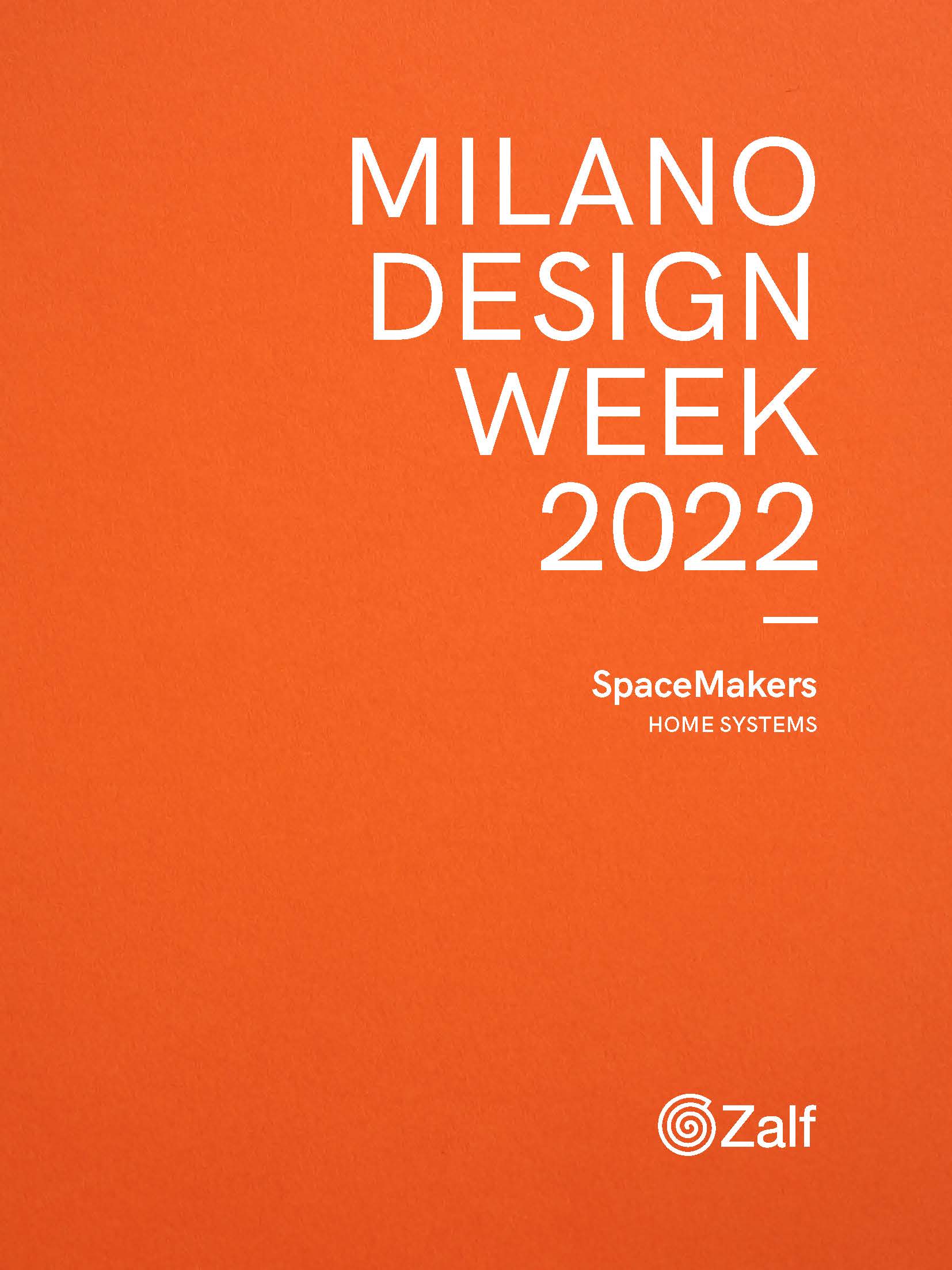 Zalf Milan Design Week SpaceMakers Brochure 2022 - Bushell Interiors