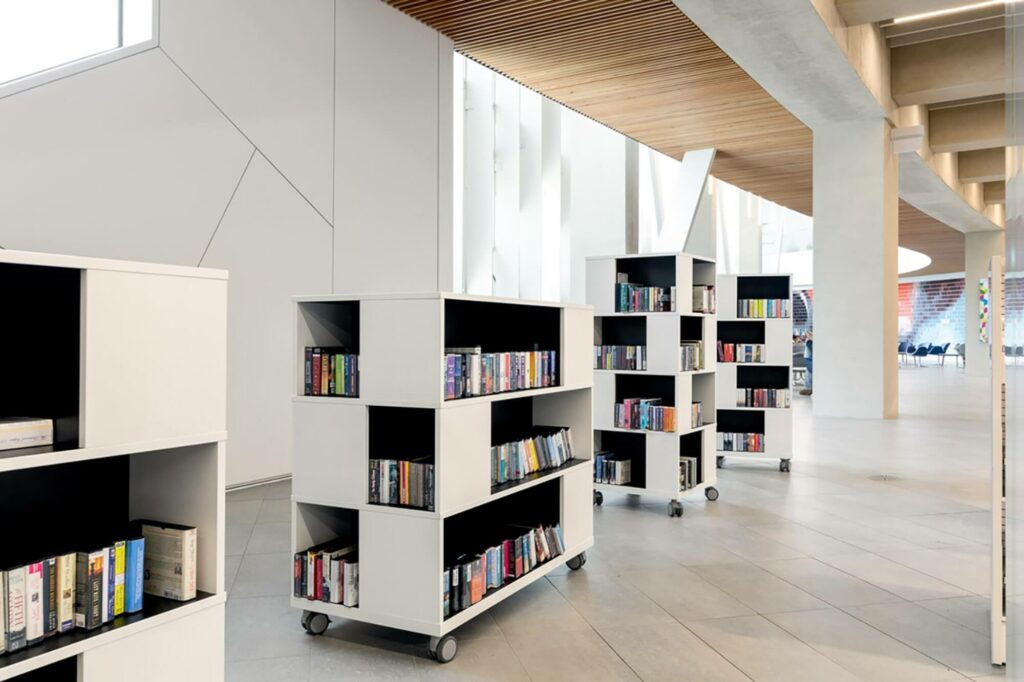Library book towers